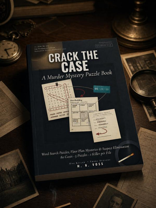 Crack the Case: A Murder Mystery Puzzle Book -80 Murder Mysteries You Solve Yourself