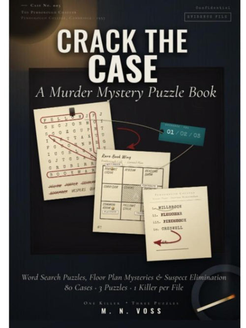 Crack the Case: A Murder Mystery Puzzle Book -80 Murder Mysteries You Solve Yourself